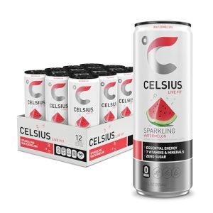 CELSIUS Sparkling Watermelon. Functional Essential Energy Drink 12 Fl Oz (Pack of 12)
