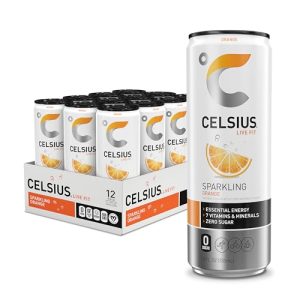 CELSIUS Sparkling Orange. Functional Essential Energy Drink 12 Fl Oz (Pack of 12)