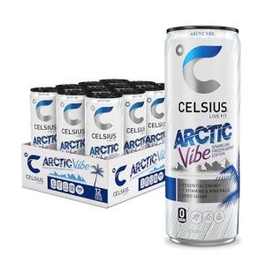 CELSIUS ARCTIC VIBE Sparkling Frozen Berry. Sugar Free Energy Drink. 12 Fl Oz (Pack of 12)