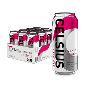 CELSIUS ESSENTIALS™ Sparkling Dragonberry. Sugar Free Performance Energy Drink. 16 Fl Oz (Pack of 12)