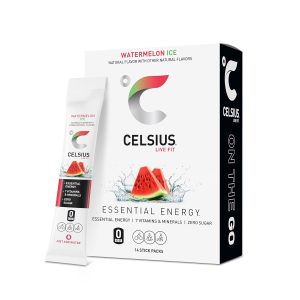 CELSIUS® On-the-Go Powder Sticks Watermelon Ice. Essential Energy 2.5 Oz (14 Sticks per Pack)
